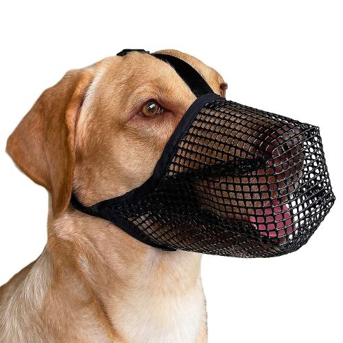 Pet Muzzle Mask Soft Mesh Muzzle Adjustable Dog Mouth Cover with Breathable Mesh Adjustable Neck Forehead Strap Pet Muzzle Mask Soft Mesh Muzzle Adjustable Dog Mouth Cover with Breathable Mesh Adjustable Neck Forehead Strap
